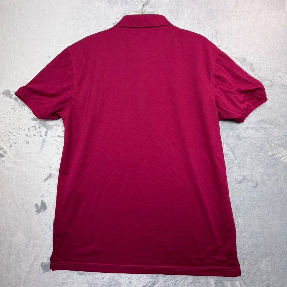 Polo Ralph Lauren Polo Shirt Women XXL Magenta Plaid Trim Pony Logo Short Sleeve - Picture 4 of 11
